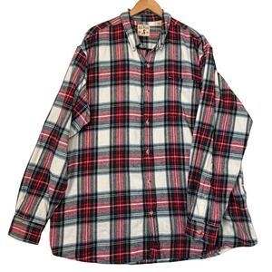 Red Head Co Mens Plaid Flannel Shirt‎ 2XL Long Sleeve Button Up Cotton